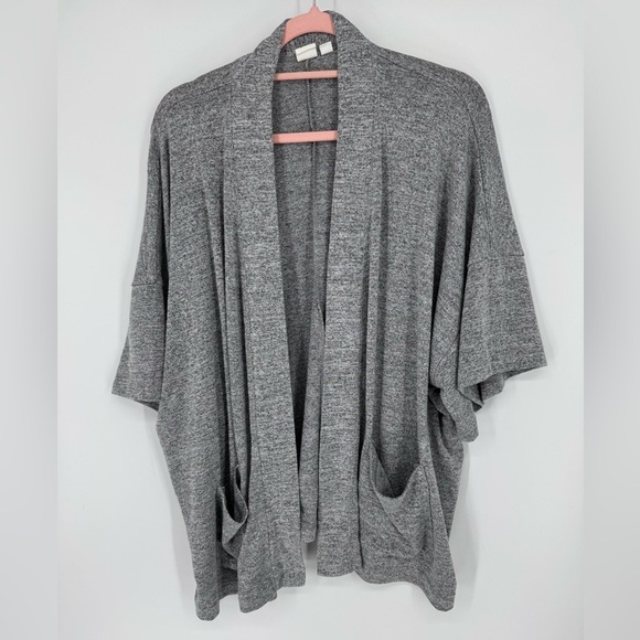 GAP Sweaters - GAP Women's Heather Gray Women's Open Cardigan with Belt Size Large